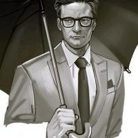 #Dessin Colin Firth dans Kingsman Services Secret par mmmagnolia #KingsmanServicesSecrets