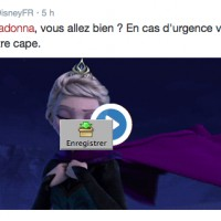 J'aime bien le tacle de #Disney sur la chute de madonna au Brit Award 2015. 
https://twitter.com/#DisneyFR/status/570877105413566464