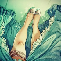 Et si #Cendrillon faisait un selfie de ses chaussures ? #Dessin #Fanart de Simona Bonafini