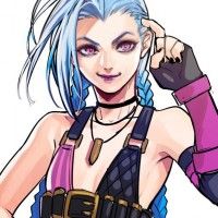 #Dessin #Fanart Jinx #LeagueOfLegends par okada