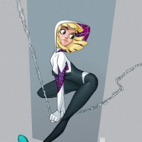 Dessin fanart Spider-Gwen par Camarasketch