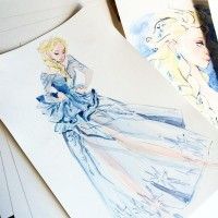 #Dessin #Elsa de Victoria Ying #LaReineDesNeiges