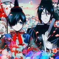 Ciel Phantomhive et Sebastian Michaelis de #BlackButler habillés en poupées Hina Matsuri