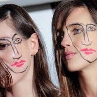 La nouvelle #Mode des filles de se maquiller double face