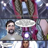 #TonyStark a fait une jolie armure pour Miss Pepper! dessin par Stjepan Sejic