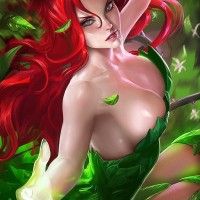 #Dessin #Fanart de la plantureuse #PoisonIvy par #Sakimichan