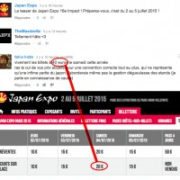 On sait bien que Japan Expo n'est pas le salon le moins cher, et encore...  si on ramène le prix au prorata de la surface ou des activités... [lire la suite]