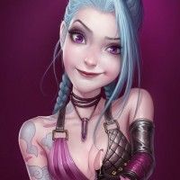 #Dessin #Fanart Jinx #LeagueOfLegends par  Imthonofu #Mmorpg #JeuVidéo