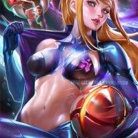 #Dessin #Fanart Samus par #Sakimichan