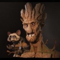 #Groot et Rocket par Antone Magdy #LesGardiensDeLaGalaxie