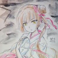 #Dessin #VampirePrincesse Miyu à l'aquarelle