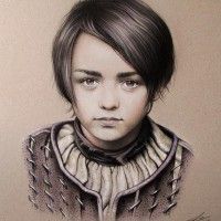 Dessin fanart Arya Starck  par JcPerez Game Of Thrones #GOT