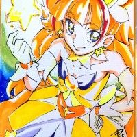 #Shikishi Kirara Amanogawa la Cure Twinkle aux #Feutres par goro1982 http://www.tvhland.com/boutique/#Shikishi-board.html #Dessin #Colorisat... [lire la suite]