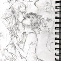 #Dessin par reystleen au crayon sur carnet à #Croquis sketch