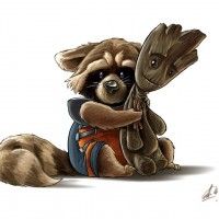 Ils sont trop trognons #Groot et Rocket