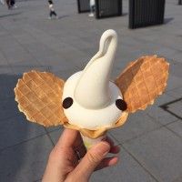 Glace en forme d'éléphant