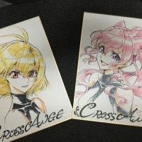 Dessins sur shikishis Cross Ange http://www.tvhland.com/boutique/shikishi-board.html #DessinSurShikishi