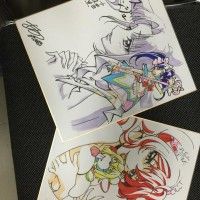 Dessins sur shikishis Cross Ange http://www.tvhland.com/boutique/shikishi-board.html #DessinSurShikishi