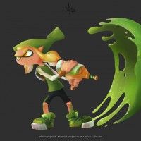 Smash Up #Splatoon #Link #Zelda par Jonas Camargo