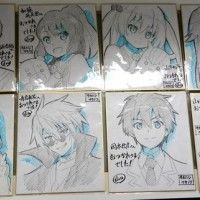 Dessins sur shikishis http://www.tvhland.com/boutique/shikishi-board.html #DessinSurShikishi