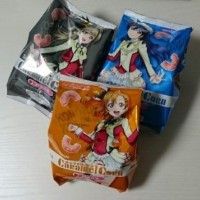 Snack japonaise Tohato Caramel Corn Love Live goût fraise