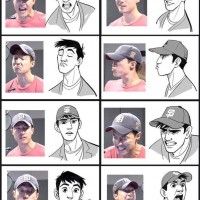 Travail sur les expressions de Tadashi