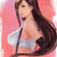 #Dessin #Fanart Tifa #FinalFantasy par Shuichi Wada