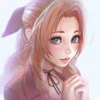 #Dessin #Fanart Aerith #FinalFantasy 7 par Ilya Kushinov #JeuVidéo