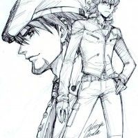 #Dessin Tiger et Bunny par #HiroshiUeda