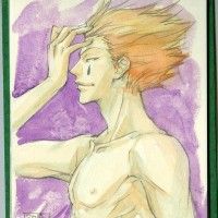 #Dessin #Aquarelle #HunterXHunter Hisoka torse nu