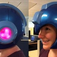 Casque #Megaman avec lumière