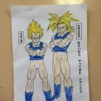 Les Super Saiyans coloriés de cette manière, on a l'impression qu'ils sont tout nu ! #DragonBall