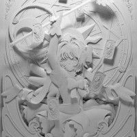 #Kirigami (art papier découpé japonais) #CardCaptorSakura #LoisirCréatif