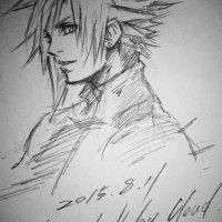 #Dessin pour l'anniversaire de Cloud #FinalFantasy #JeuVidéo