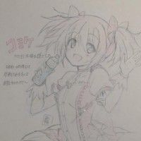 #Dessin crayon de couleur #PuellaMagiMadokaMagica