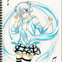 #Dessin #Vocaloid #HatsuneMiku par atasom