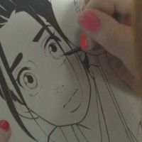 #Dessin #Encrage à la plume par la #Mangaka #AkikoHigashimura http://www.tvhland.com/boutique/plume-encre-manga-ink-comic.html