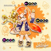 #Dessin #Splatoon Girl Squid Lazy Schoolgirl