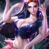 #Dessin #Fanart Nico Robin #OnePiece par #Sakimichan