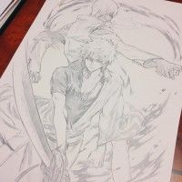 #Dessin crayon #Gintama par Yooani