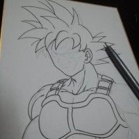 #Shikishi de Baddack DBZ encré au #Feutre #Copic multiliner http://www.tvhland.com/boutique/liner-copic-multiliner.html #Dessin #DragonBall... [lire la suite]