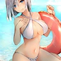 #Dessin fille plage maillot de bain #Kancolle