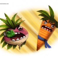 #Dessin #Fanart Kakarot vs. Radish #DragonBall par Piper Thibodeau