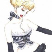 Dessin bustier pour une marque de lingerie japonaise par la #Mangaka #MoyocoAnno