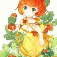 #Dessin fille tomate