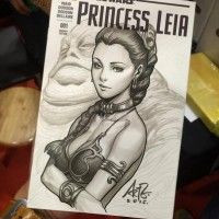 Dessin #PrincesseLeia par #Argterm aux feutres #copic http://www.tvhland.com/boutique/feutre-professionel-copic-sketch.html colorisation #St... [lire la suite]