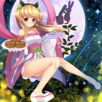 #Dessin fille #Gâteau de lune #Mochi fête de l'automne