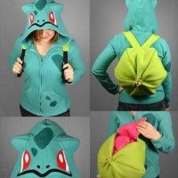 #Sweat capuche Bulbizarre #Pokemon #JeuVidéo #Nintendo #Mode