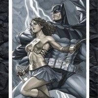 #Dessin de #WonderWoman et #Batman par #Artgerm aux feutres #Copic http://www.tvhland.com/boutique/feutre-professionel-copic-sketch.html #Dc... [lire la suite]