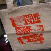 Sac totebag #Haikyuu #FoodWars Shokugeki No Soma #SeraphOfTheEnd #Shueisha Jump Festa